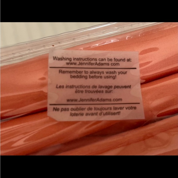 NWT JENNIFER ADAMS DUVET COVET SET PO3137 ITS A PEACH CORAL COLOR - Picture 4 of 5